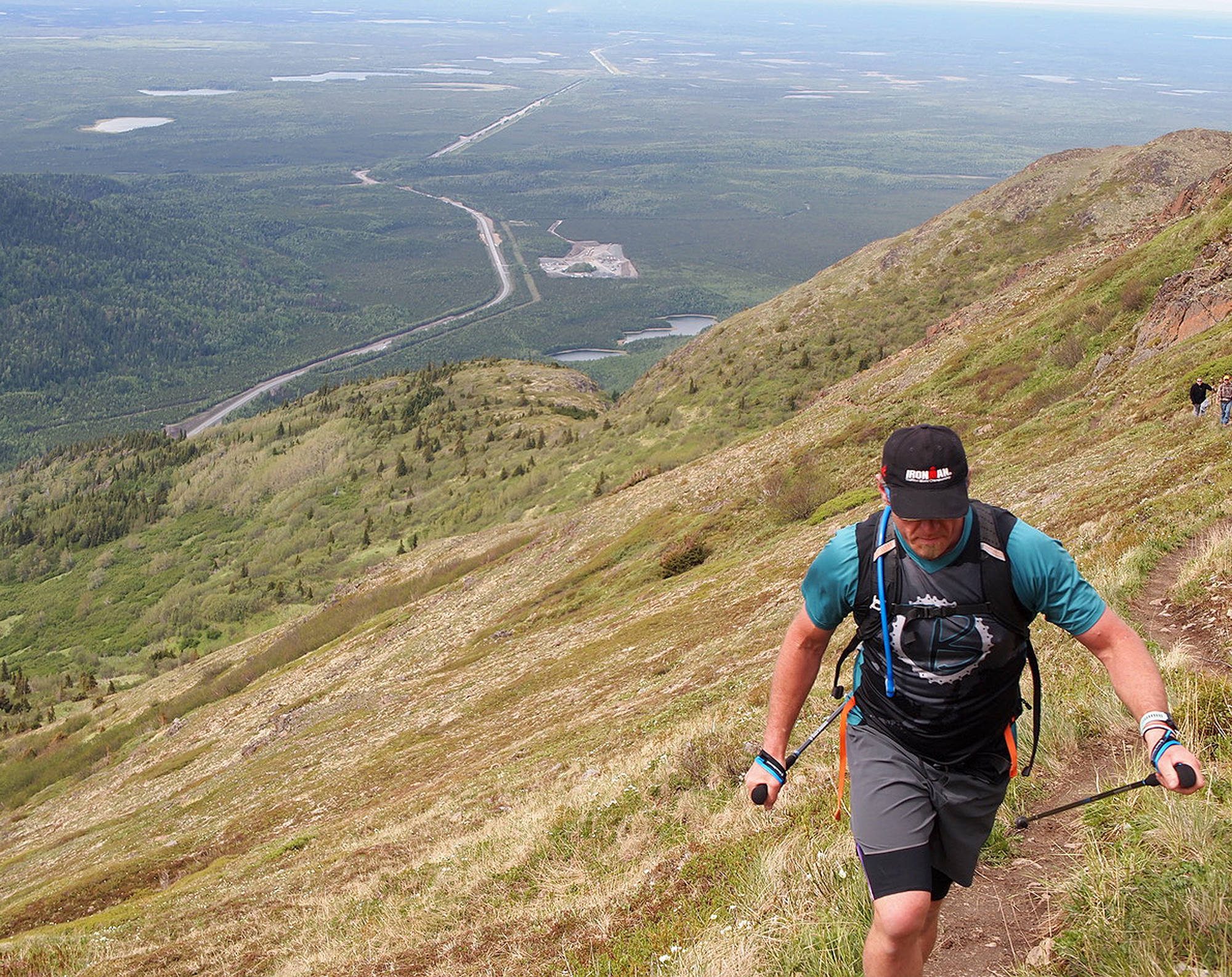 Kenai resident Eric Thomason hikes up the Skyline trail in May 2018 while training for the Alaskaman Extreme Triathlon. (Photo provided by Jeff McDonald)