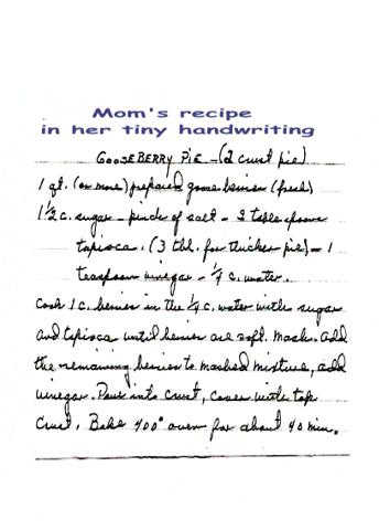 Pioneer Potluck: About gooseberry pie and my dad