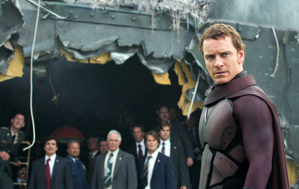 This image released by 20th Century Fox shows Michael Fassbender in the film, "X-Men: Days of Future Past." (AP Photo/20th Century Fox, Alan Markfield)