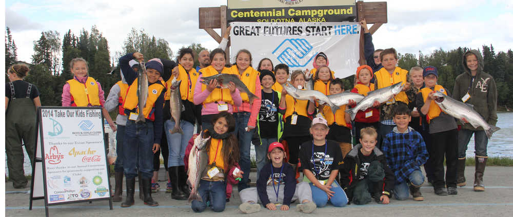 Military and local kids go fishing thanks to KRS and Kenai River Foundation
