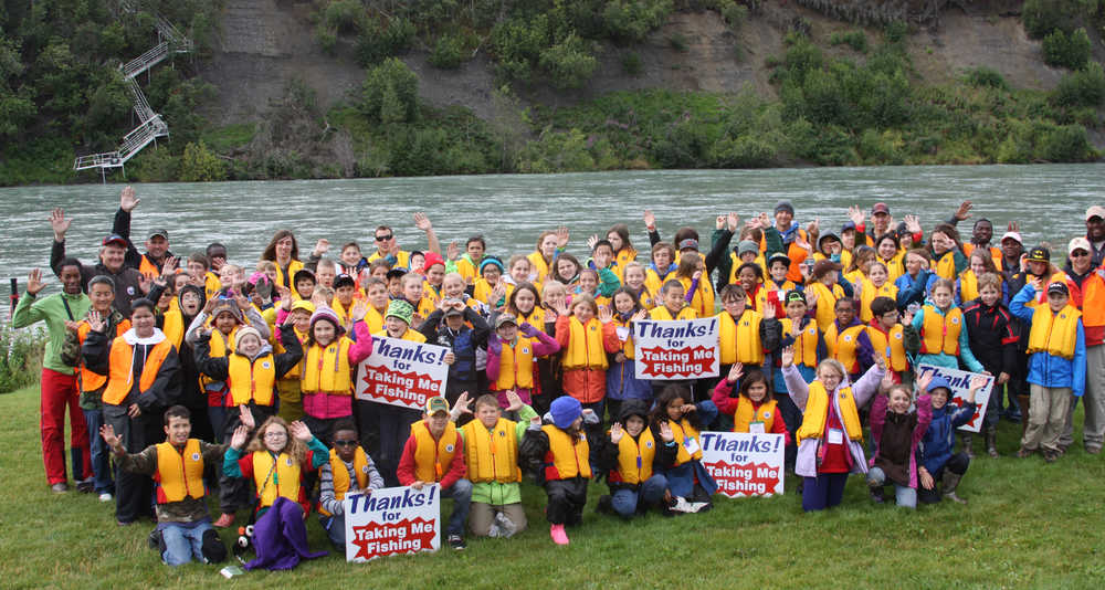 Military and local kids go fishing thanks to KRS and Kenai River Foundation