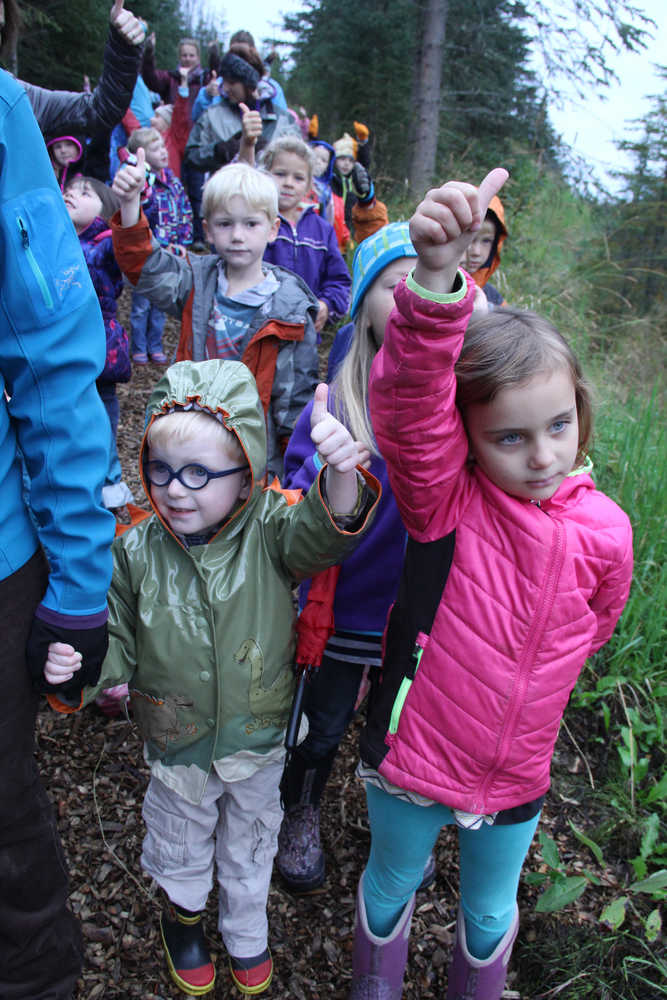 Photo: Thumbs-up for outdoor learning