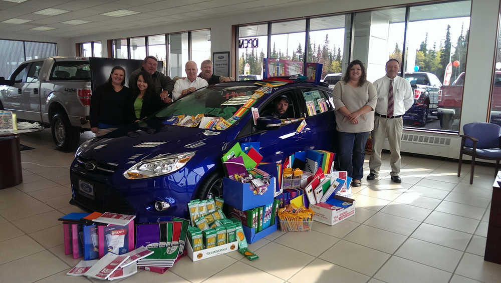 Stanley Ford fills the Focus to help local school children