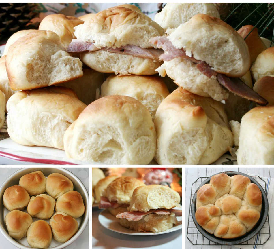Homemade fresh-baked rolls