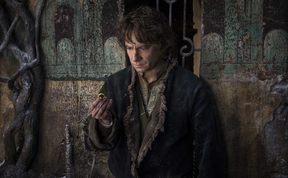 In this image released by Warner Bros. Pictures, Martin Freeman appears in a scene from "The Hobbit: The Battle of the Five Armies." (AP Photo/Warner Bros. Pictures, Mark Pokorny)