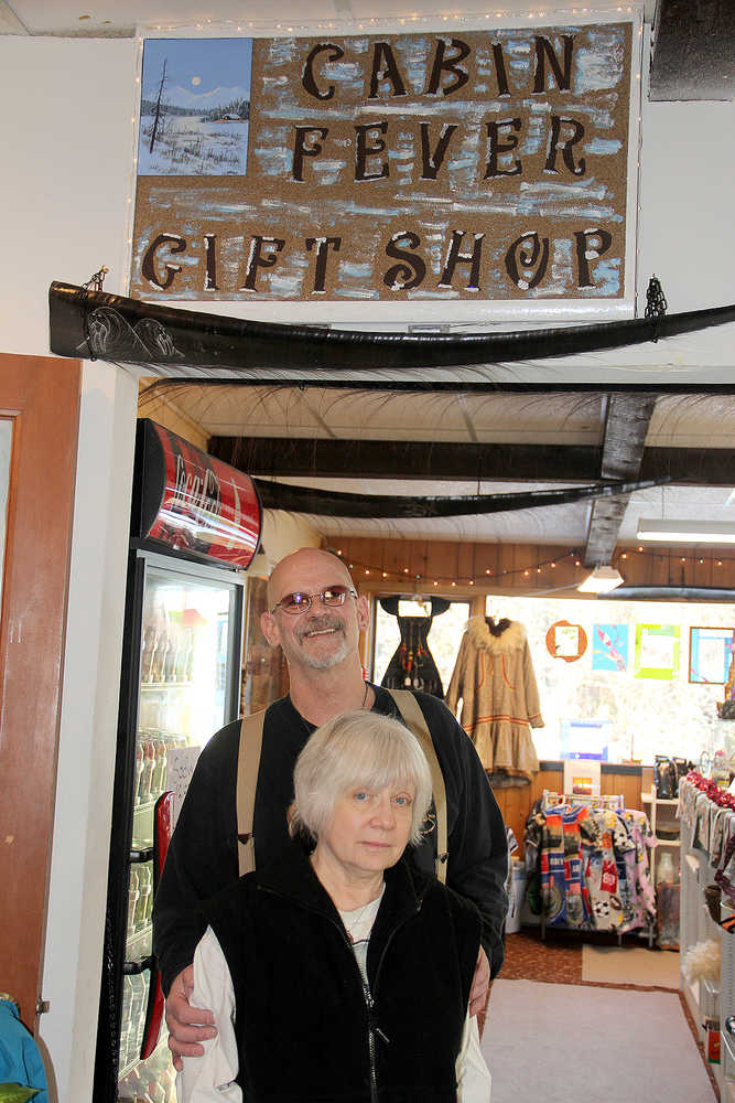 You'll find the Cabin Fever Gift Shop inside the Porterhouse Grill formerly Napetown on the Sterling Hwy.