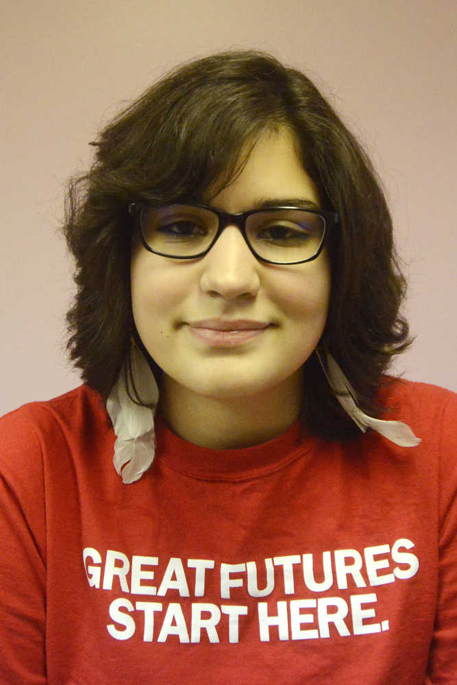 Ben Boettger/Peninsula Clarion Annika Oren, candidate for the Boys and Girl's club Youth of the Year award, at the Kenai Boys and Girl's Club office on Wednesday, Feb. 18.