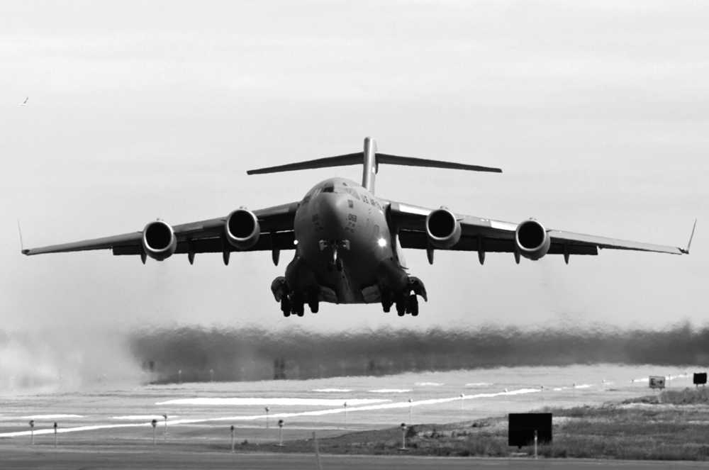 Clarion file photo In this June 23, 2010 file photo a C-17 from Joint Base Elmendorf-Richardson does a touch and go landing at Kenai Municipal Airport earlier this year.