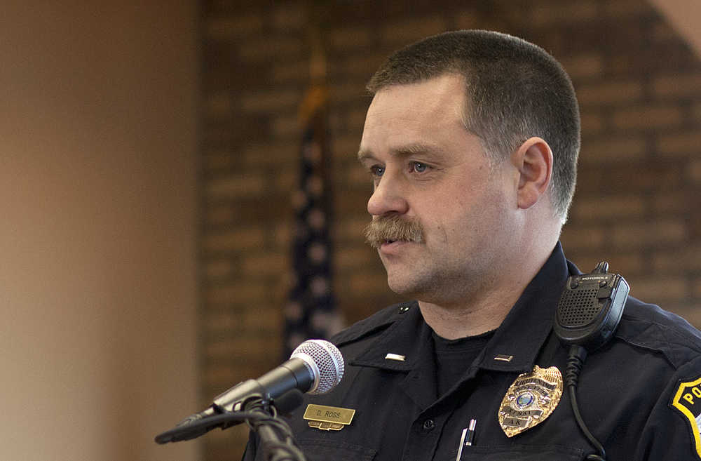 Photo by Rashah McChesney/Peninsula Clarion Kenai Police Lt. Dave Ross talks to reporters during a media conference on the human remains found that investigators believe belong to a mothers, her two daughters and boyfriend who have  been missing for nearly ten months on Monday Jan. 23, 2015 in Kenai, Alaska.