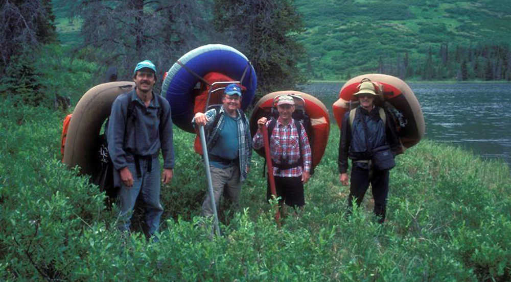 A short hike with a float tube can open up a whole new world of fishing possibilities. (Photo courtesy Dave Atcheson)