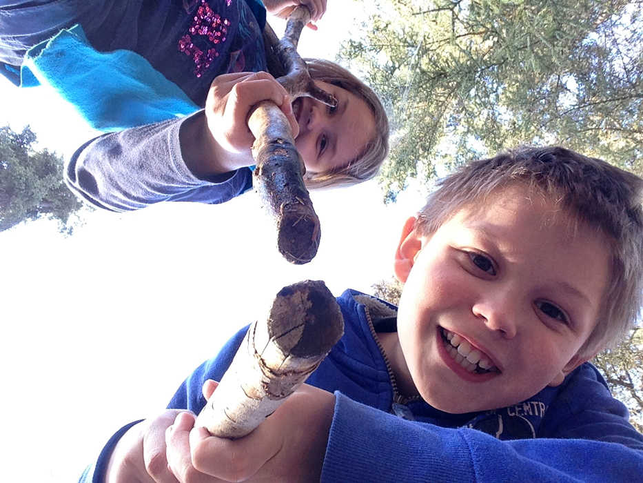 Poking things with a stick is a rite of passage for kids as they learn about Mother Earth. (Photo by Matt Conner)