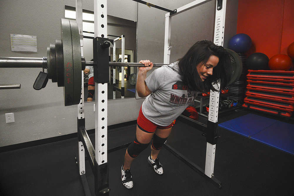 Photo by Rashah McChesney/Peninsula Clarion  Cipriana Castellano on Tuesday March 3, 2015 at the Fitness Place in Soldotna, Alaska.