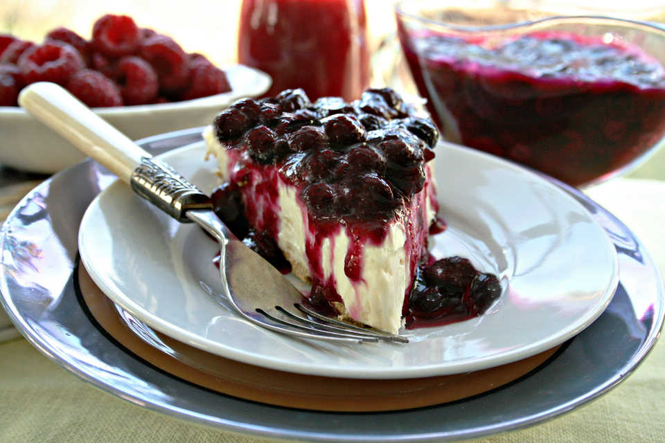 White chocolate cheesecake