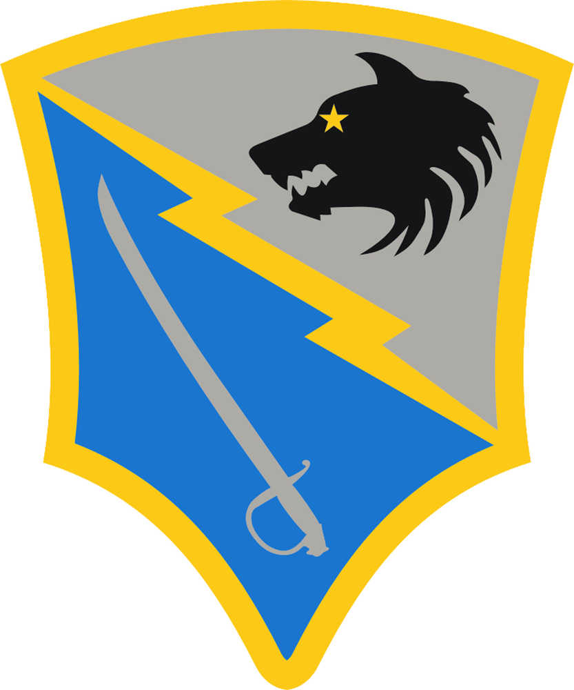 Institute of Heraldry/US Army The shoulder insignia of the 297th Battlefeild Surveillance Brigade, members of which currently train at the Kenai National Guard Armory. By September 2016, the unit will become a infantry battalion.