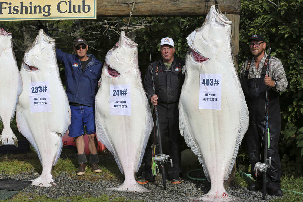Anglers reel in 400-pound, 200-pound halibut in Cook Inlet