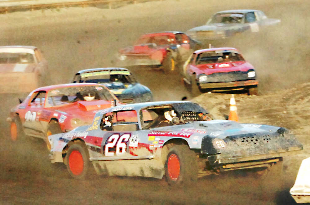 Ben Boettger/Peninsula Clarion Cars race  on Friday, August 28 at Twin City Raceway in Kenai.