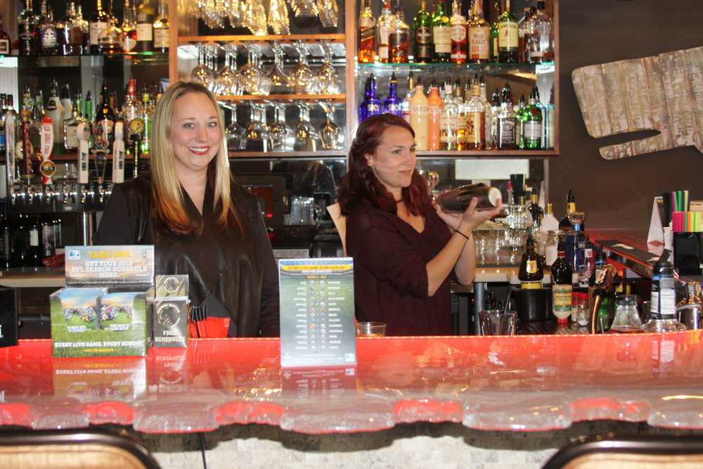 Just like the Soldotna bridge the Bridge Lounge bar changes colors like the autumn leaves.