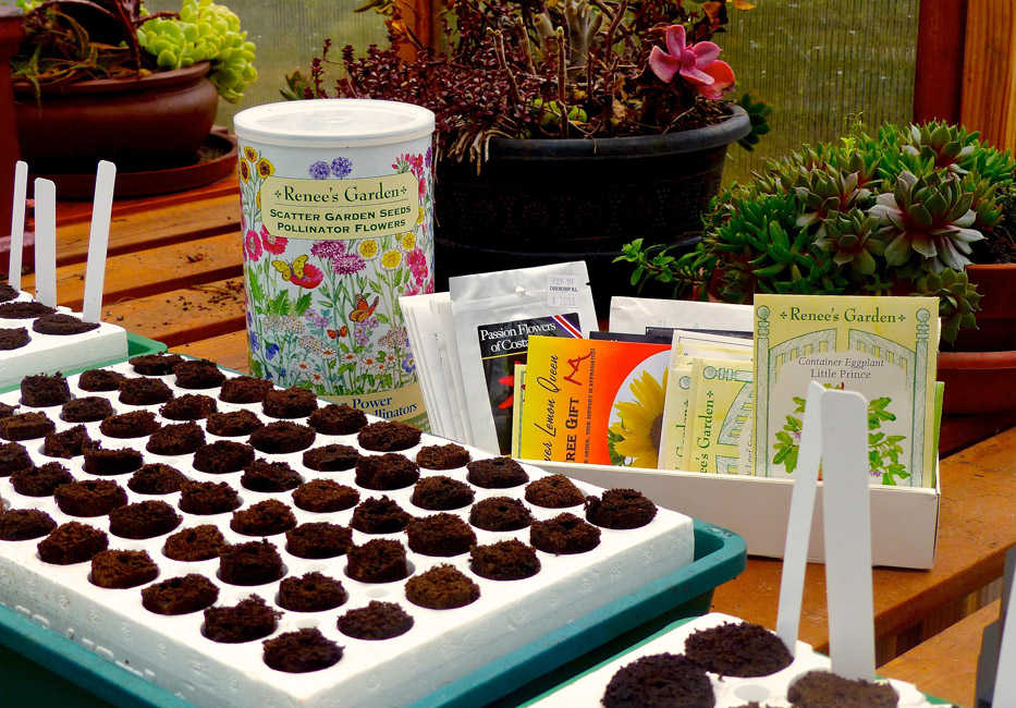 In this Tuesday, March 1, 2016 photo, this assortment of leftover vegetable and flower seeds, in a Langley, Wash., hobby greenhouse, awaits a germination test. Some seeds remain viable for just a year while others will sprout after being stored three years or more. (Dean Fosdick via AP)