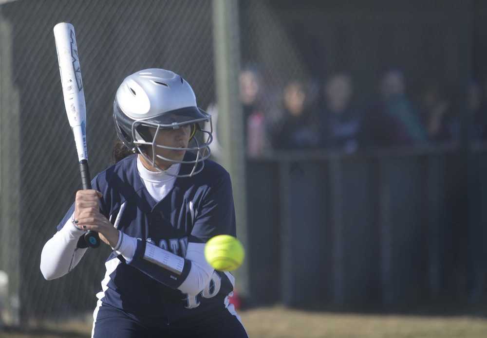 Clarion file photo Delaney Crosby-Schneider takes a ball last season. Crosby-Schneider and an experienced group return for the Stars this season.