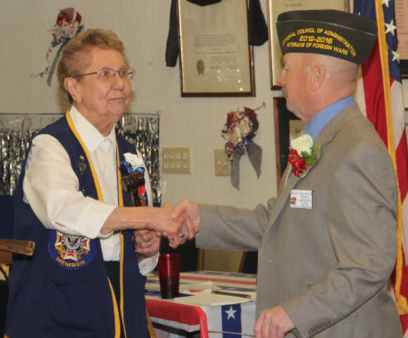 VFW Post# 10046 installs new commander & officers