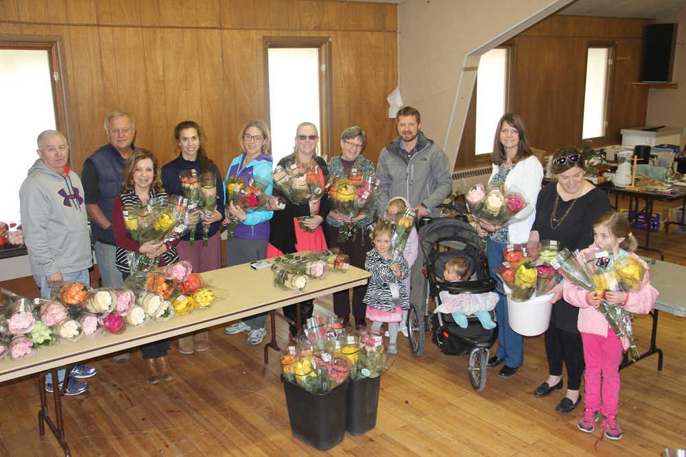 Rotary families' process 750 dozen roses.