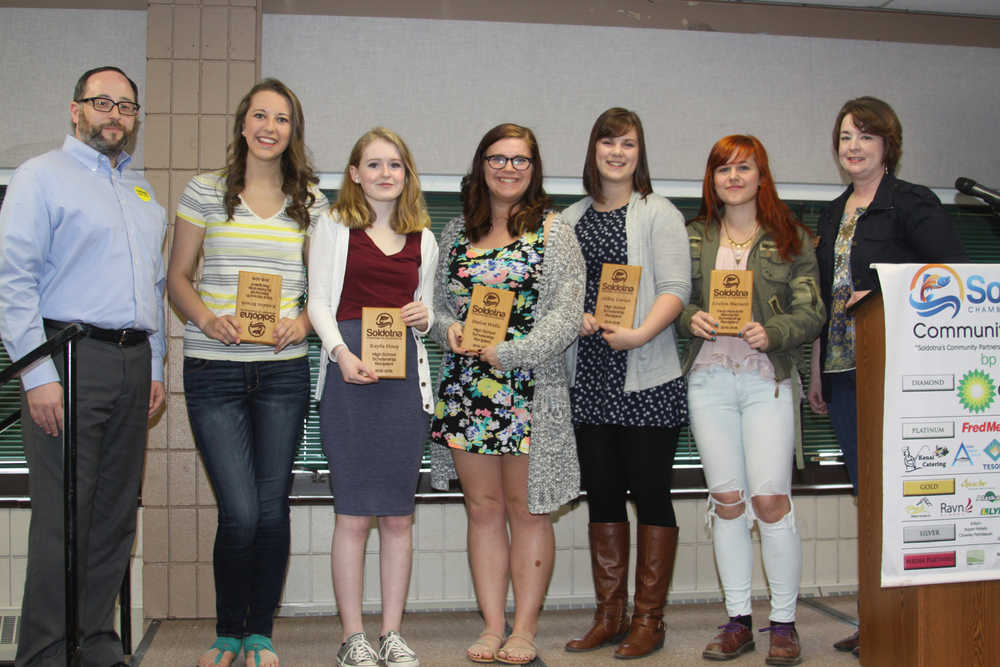 Recipients of the 2016 Soldotna Chamber scholarships.