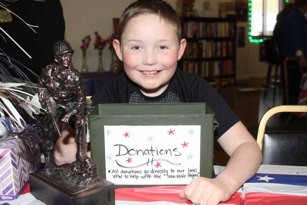 VFW Iron Mike project gets boost from 8-year-old Haedyn Horstman.