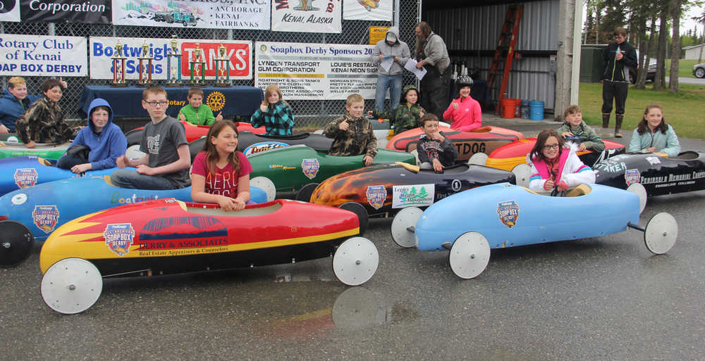 Wet track doesn't dampen 10th Kenai Rotary Soap Box Derby Championship