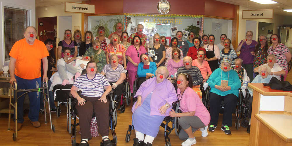 Heritage Place is always up for supporting a good cause. Heritage Place staff and residents went 'Red Nose' recently for comic relief and to fundraise for kids in poverty. They also celebrated by watching "Patch Adams" as their 'drive-in'-style movie. Knowing laughter is the best medicine, residents often have a LOL night where we gather to share jokes. (Submitted photo)