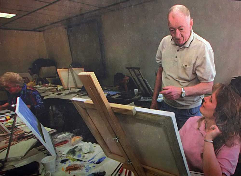 Claron file photo In this March 28, 2002 file photo, former Kenai Peninsula College professor Boyd Shaffer conducts an art class with his students at the college in Soldotna, Alaska. Shaffer died June 25 at age 90.