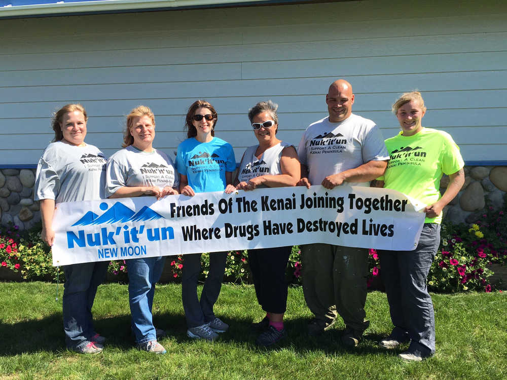 Photo courtesy Ravin Swan From left to right: Nuk'it'un Director Glenda Isham, President Ravin Swan, Director Beth Selby, Director Valerie Anderson, member Rusty Seaman and member Danna Schoof. Nuk'it'un opened a sober living home for men in recovery last month.