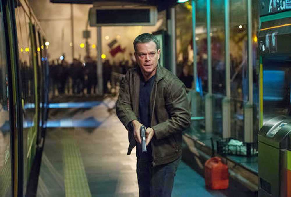 In this image released by Universal Pictures, Matt Damon appears in a scene from "Jason Bourne." The movie opens July 29, 2016 in U.S. theaters. (Jasin Boland/Universal Pictures via AP)