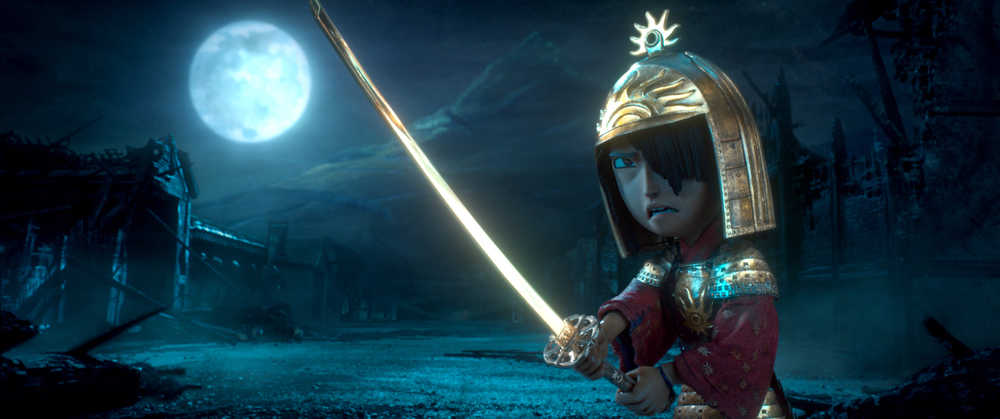 This image released by Focus Features shows Kubo, voiced by Art Parkinson in a scene from the animated film, "Kubo and the Two Strings." (Laika Studios/Focus Features via AP)
