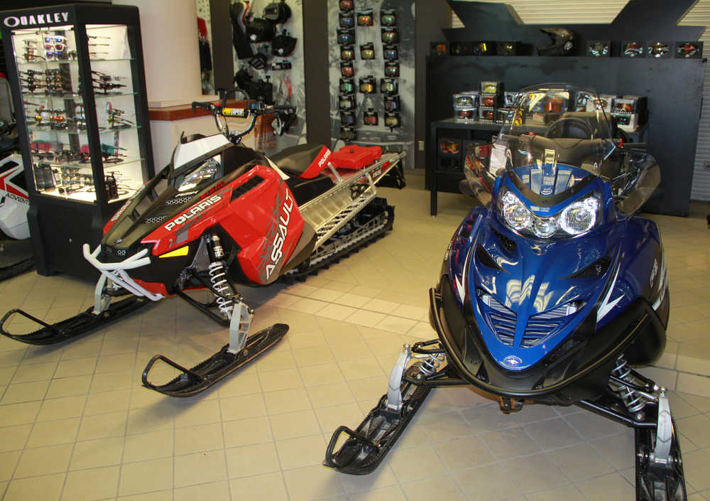 Clarion file photo In this Feb. 14, 2014 photo, two 2013 Polaris RMK Assaults on display at Peninsula Powersports.