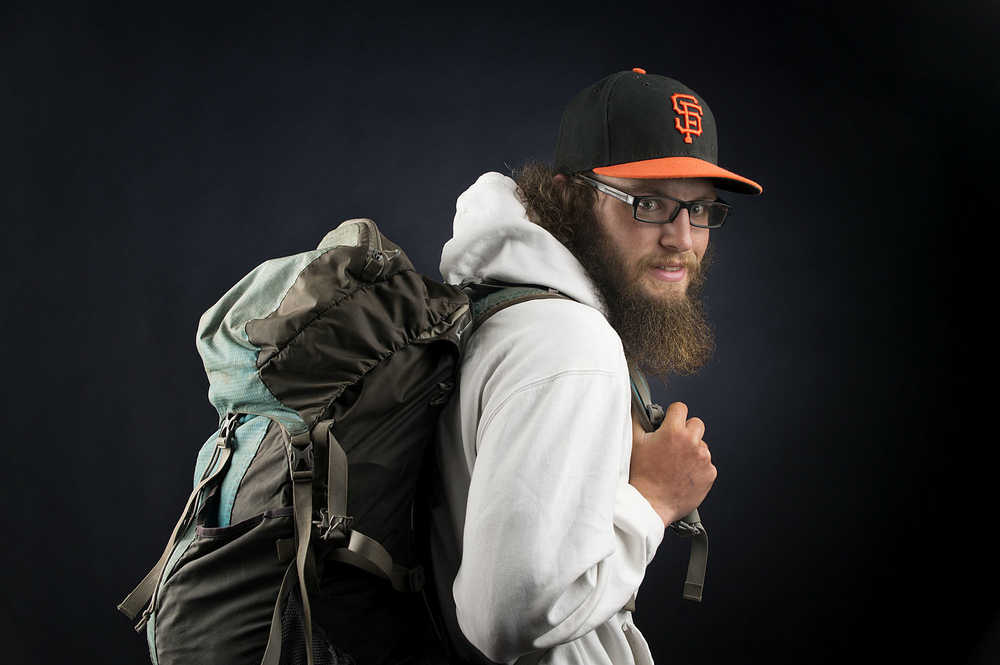 ADVANCE FOR WEEKEND EDITIONS, NOV. 12-13 - In this Oct. 25, 2016 photo, Jeff Garmire poses in Vancouver, Wash. Garmire is among the elite cadre of hikers who have completed the Appalachian, Pacific Crest and Continental Divide trails in a calendar year. (Amanda Cowan/The Columbian via AP)