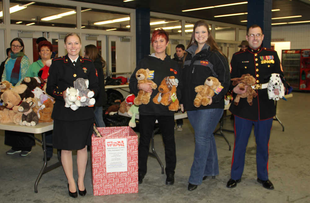 Marines take Friendly Fluffy Fury Fire as Toys for Tots campaign takes off