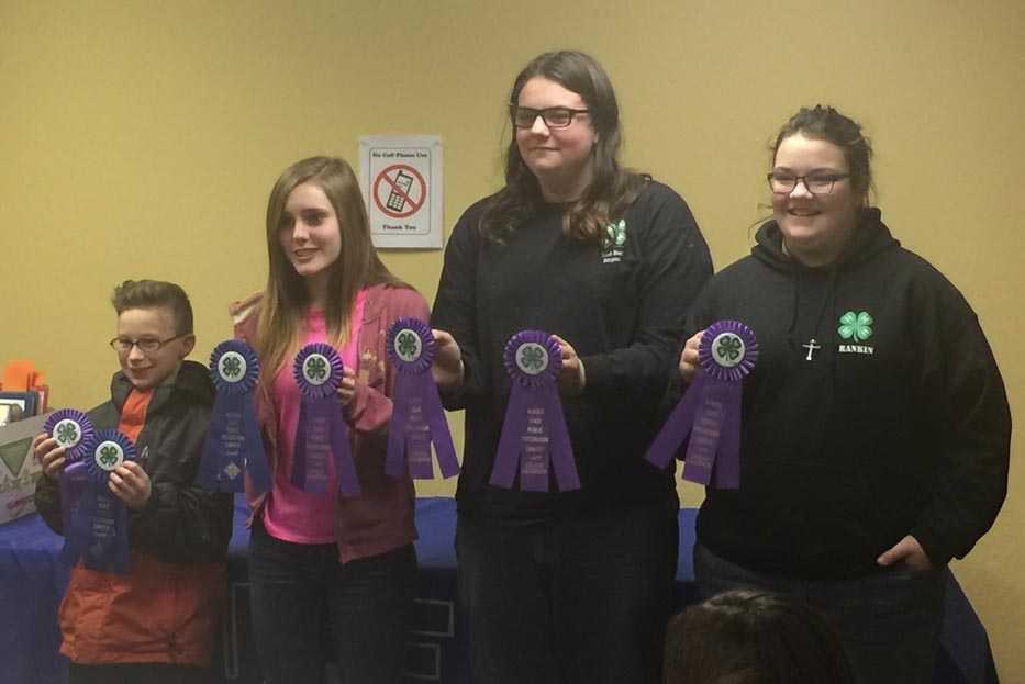 4-Hers fared well at the annual Public Presentation Contest. (Submitted photo)