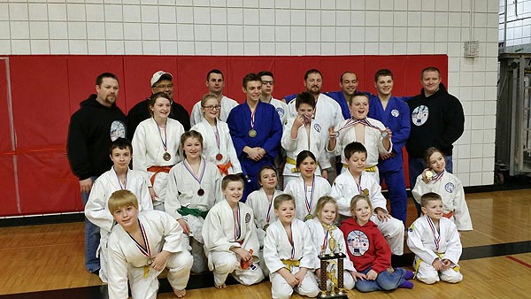 Members of the Sterling Judo Club at the 2014 Mat-Su Judo Invitational in Wasilla