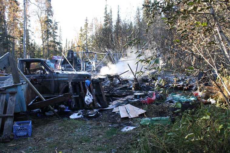 Central Emergency Services responded to a structure fire on Cardinal Street in Soldotna Tuesday morning.