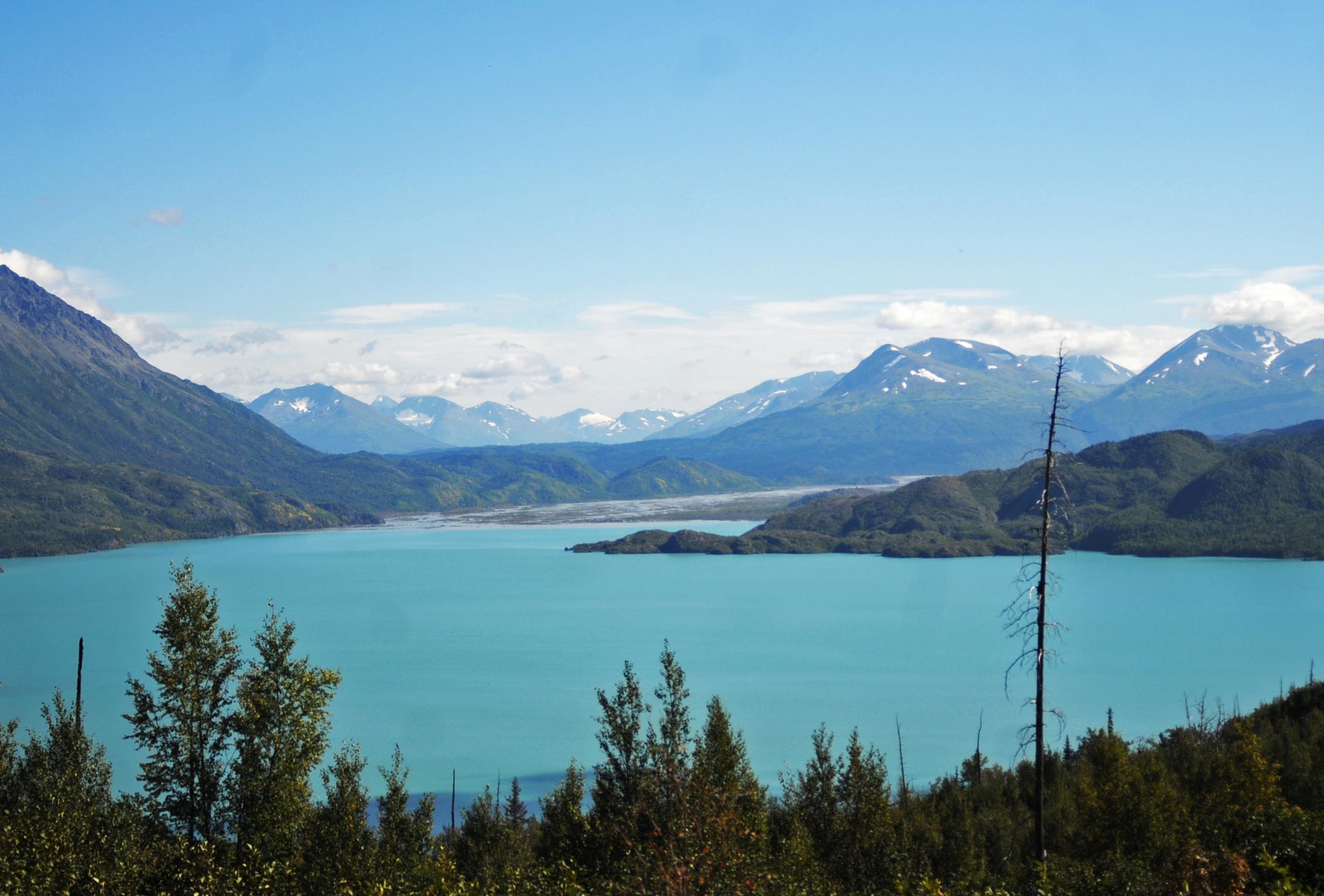 This August 2016 photo shows Skilak Lake and the surrounding wilderness on the Kenai National Wildlife Refuge, Alaska. The Skilak Wildlife Recreation Area is the site of a controversy over U.S. Fish and Wildlife Service rules restricting hunting and firearm use. Safari Club International, a nonprofit advocating for hunting rights, has filed a lawsuit against the Department of the Interior, Fish and Wildlife and the National Park Service over hunting, trapping and use regulations that it claims interfere with the state’s ability to manage its wildlife. (Elizabeth Earl/Peninsula Clarion)
