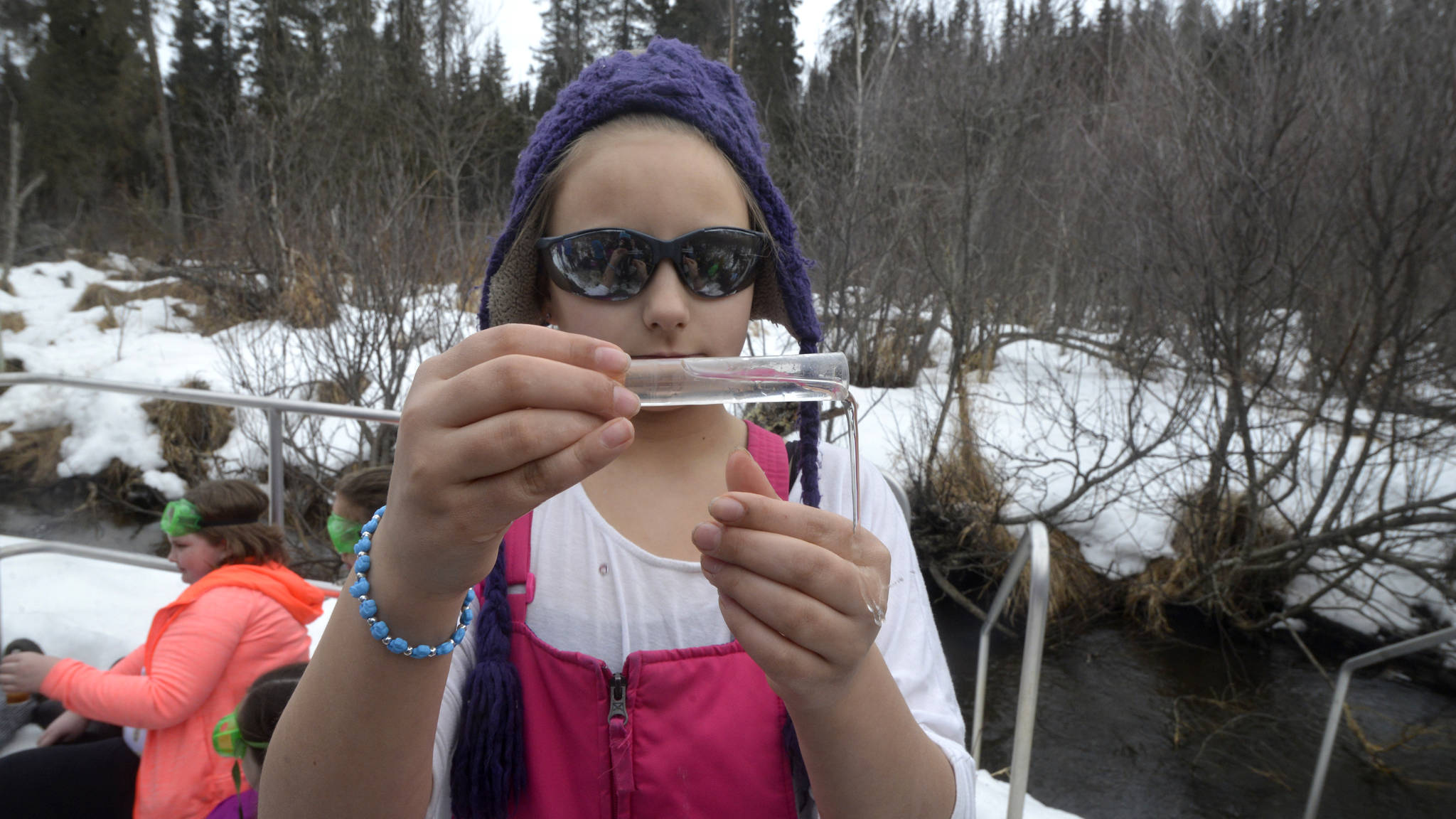 Live streaming: Fifth-graders visit Slikok Creek