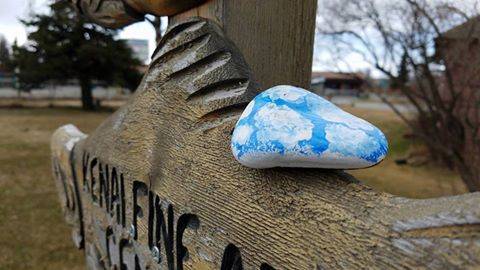 The Kenai Rocks group is placing painted rocks throughout Kenai and asking those who find them to post their find on the group’s Facebook page before hiding the rock again or keeping the rock. (Photo Courtesy Amanda Marshall)  The Kenai Rocks group is placing painted rocks throughout Kenai and asking those who find them to post their find on the group’s Facebook page before hiding the rock again or keeping the rock. (Photo Courtesy Amanda Marshall)