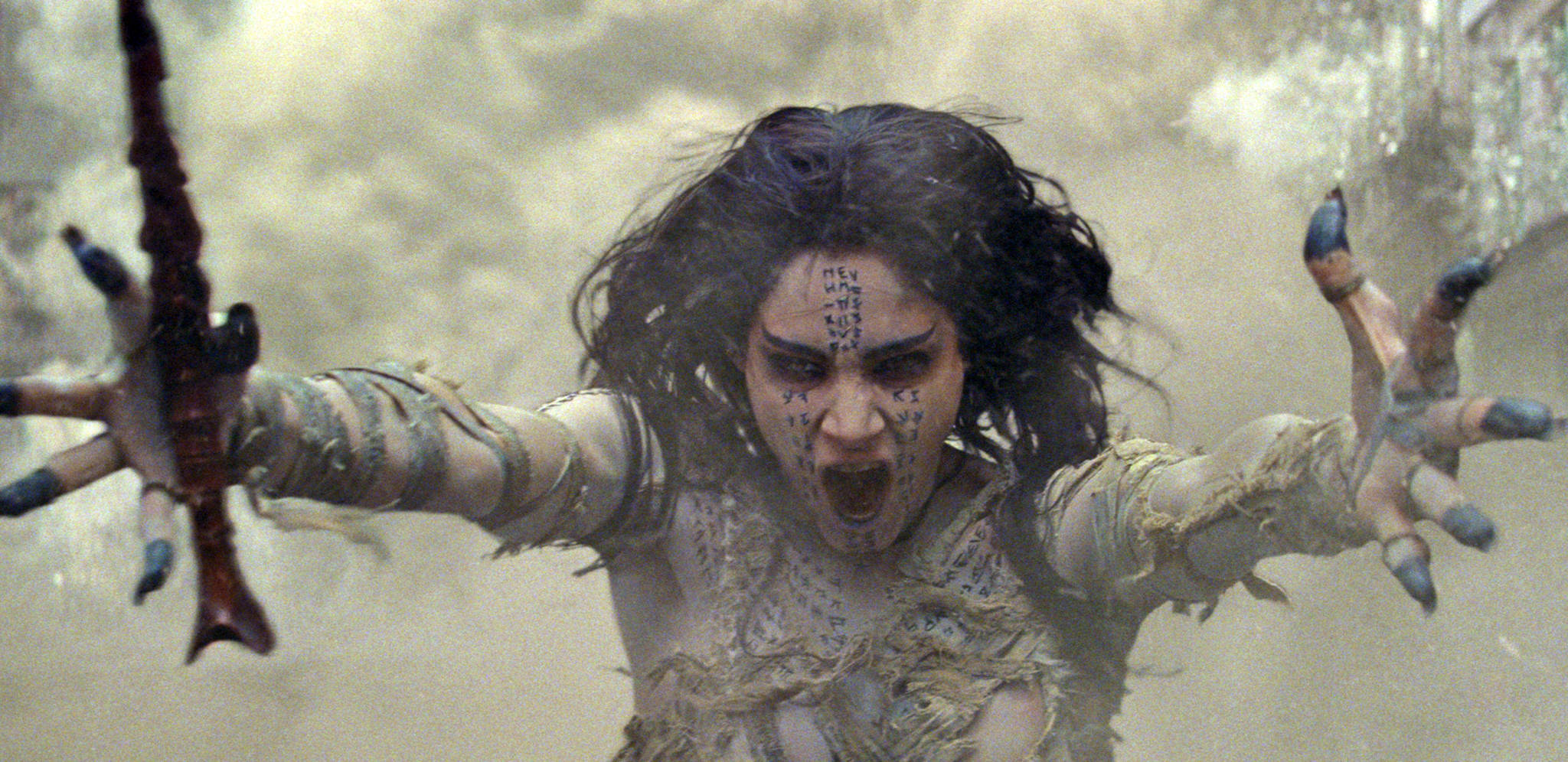 In this image released by Universal Pictures, Sofia Boutella appears in a scene from, “The Mummy.” (Universal Pictures via AP)