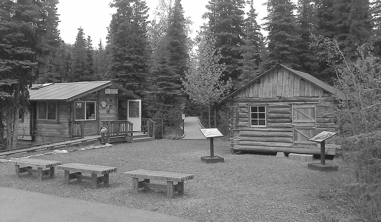 The Darien-Lindgren Cabin now rebuilt and restored at the K’beq’ Interpretive Site on the Upper Kenai River. (Photo provided)
