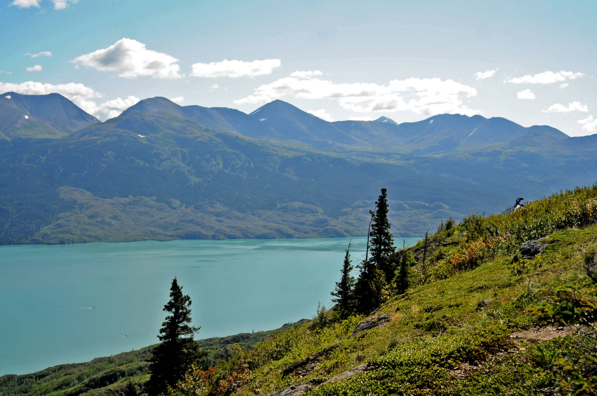 This August 2016 photo shows Skilak Lake on the Kenai National Wildlife Refuge, Alaska. The U.S. Fish and Wildlife Service, which manages the wildlife refuge, published a notice of intent in the federal register on Oct. 2 to revisit a set of rules dealing with public use and hunting regulations that were finalized in May 2016. (Photo by Elizabeth Earl/Peninsula Clarion, file)