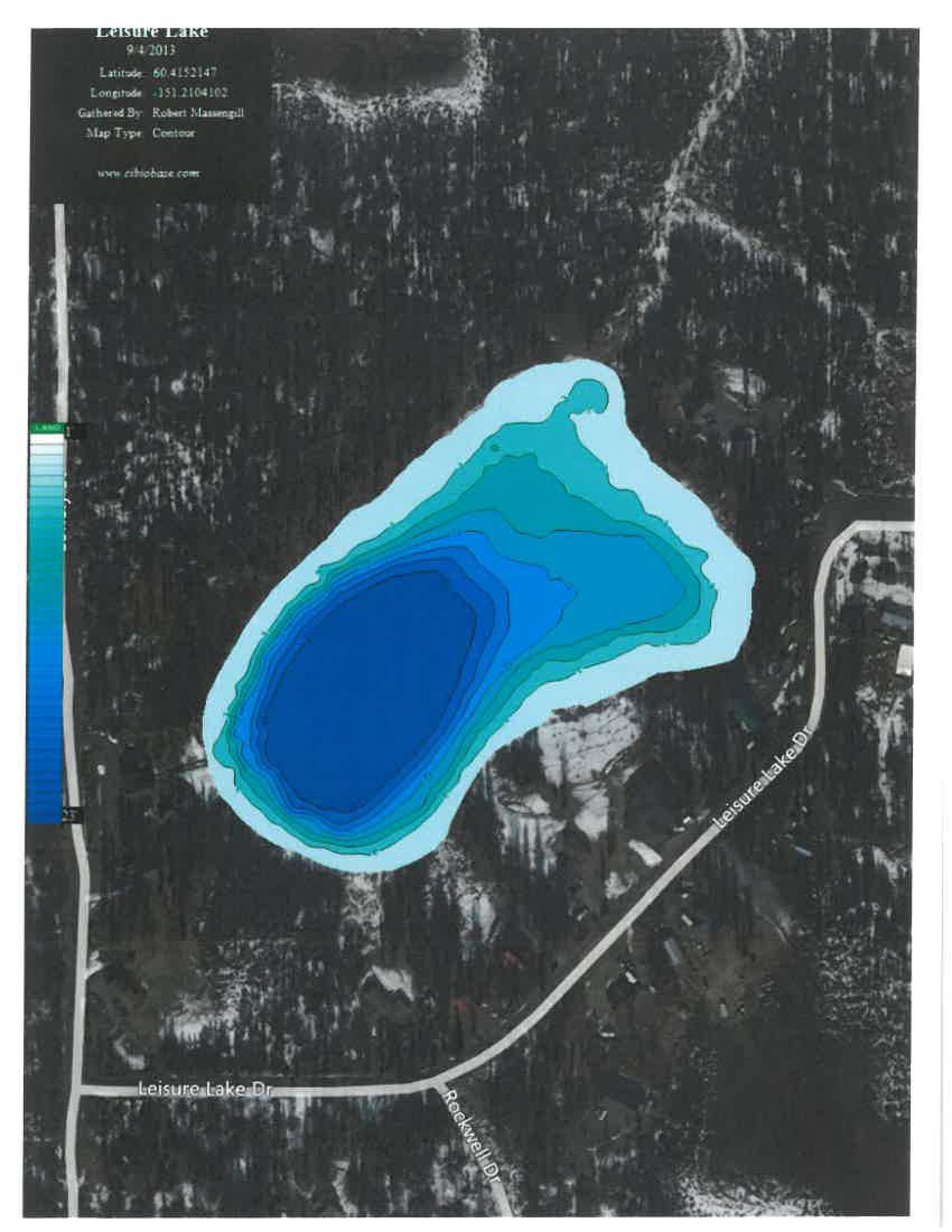 This bathymetric map from the Alaska Department of Fish and Game shows Hope Lake, one of the lakes in the Tote Road area known to contain pike. (Courtesy the Alaska Department of Fish and Game)