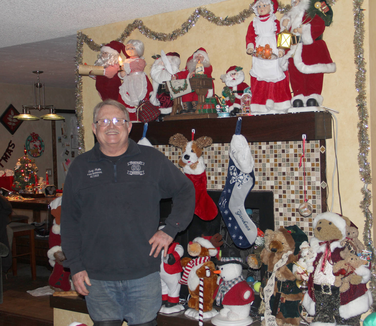 Retired CES Fire Marshal Gary Hale house is a Christmas wonderland inside and out.
