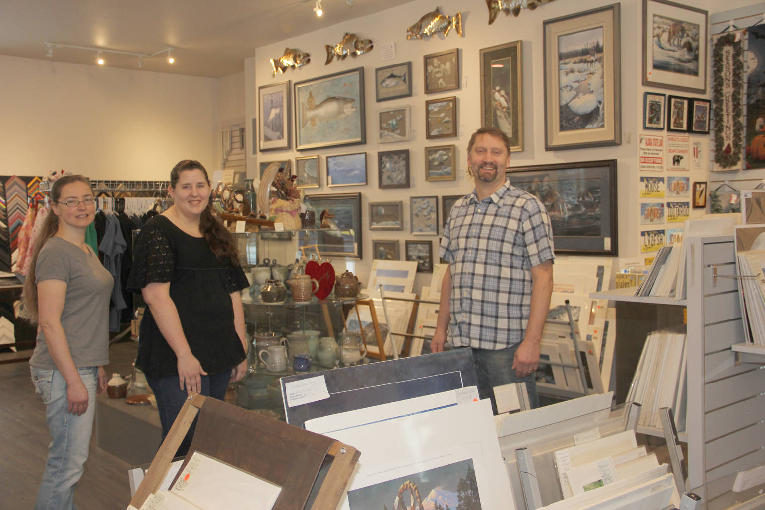 Tasha, Heather and Brian welcome you to the new Frames & Things on Whistle Hill.