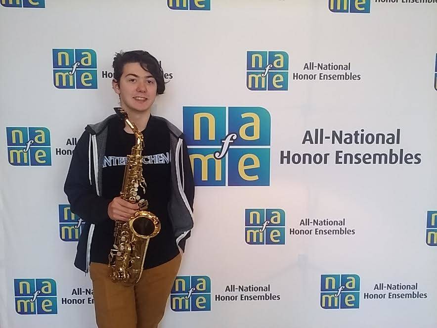 Kenai Central High School senior Raleigh Van Natta was named to the 2017-2018 All National Concert Band, sponsored by the National Association for Music Educators, and is seen here in Orland, Fl. representing Alaska as the first chair alto saxophonist during the music festival in November 2017. (Photo courtesy of Sheree Efta)