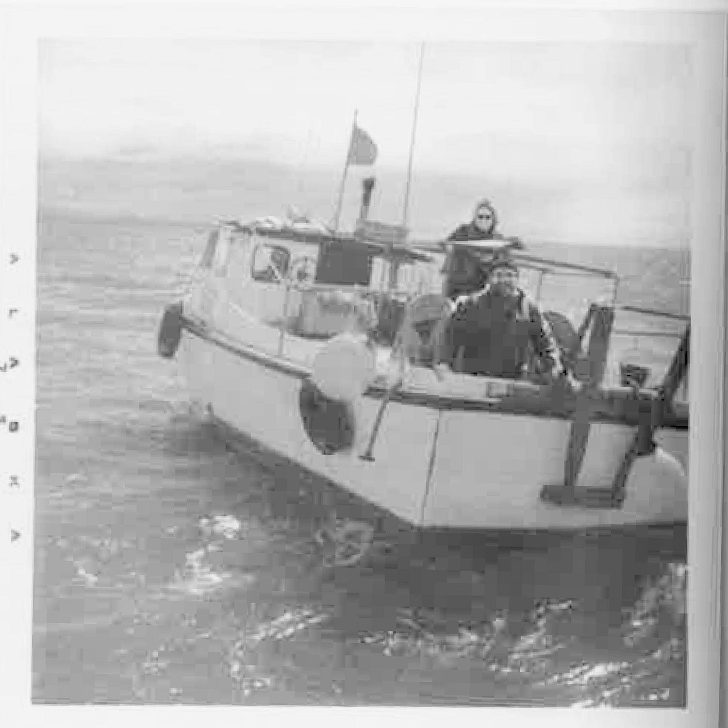 This photo from David Leuthe’s book “The 50-Year Summer” shows David and Lynne Leuthe onboard their drift gillnet fishing boat, the F/V Lynne Marie, in Cook Inlet, Alaska. David Leuthe, who died in 2015, documented his decades of fishing in Cook Inlet in the book, which Lynne Leuthe worked to compile after his death with editor Jackie Pels and published in January 2018. (Photo courtesy Hardscratch Press)